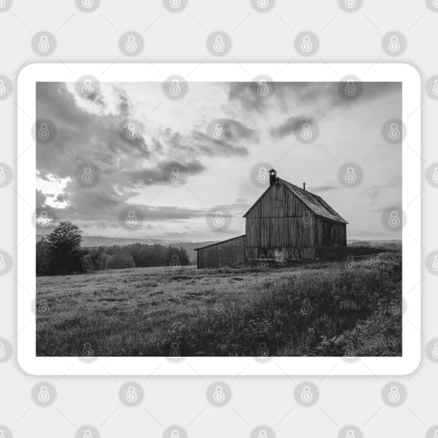 Barn and Sunset Serenade V6 Sticker by Family journey with God